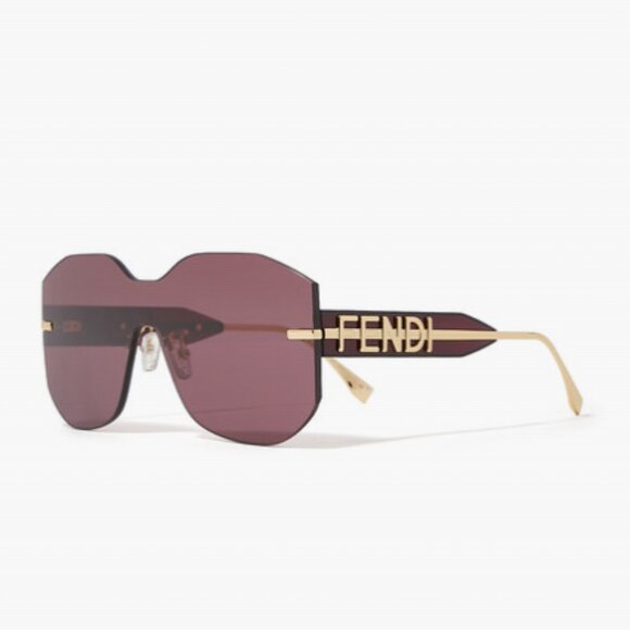 NEW FENDI FE40067U 30Y, WOMEN BURGUNDY SUNGLASSES FENDI - Picture 1 of 5